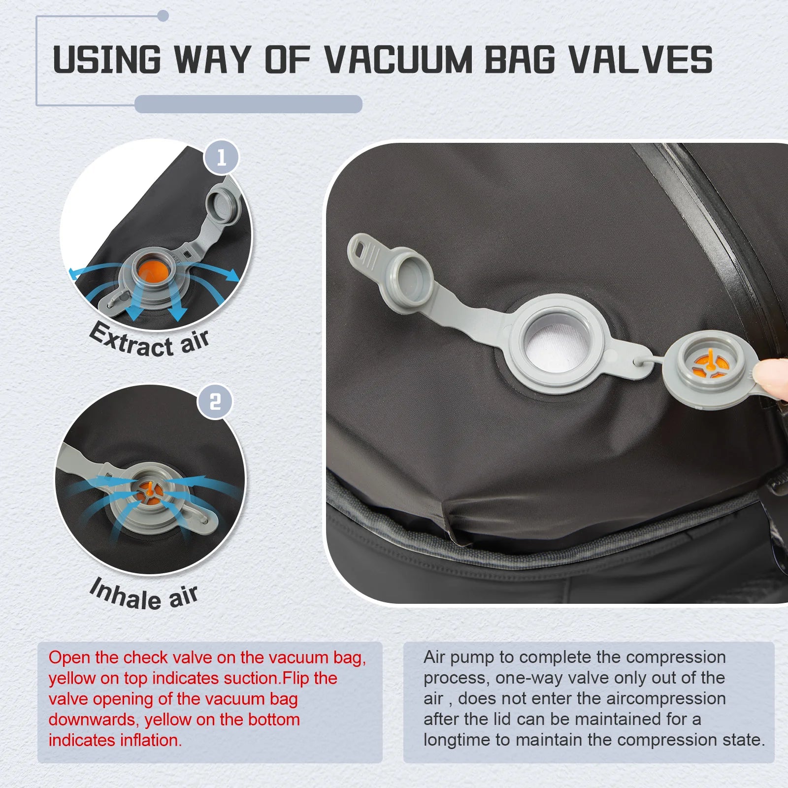Vacuum Backpack Travel Bag for Men Large Capacity Backpack Business Laptop Backpack Women Men Expandable Backpack School Bag