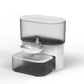 Wireless Cat Water Fountain No Filters, Wastewater Separation,SUS Bowl, 3L Pet Water Fountain for Cats & Dogs Dispenser,White